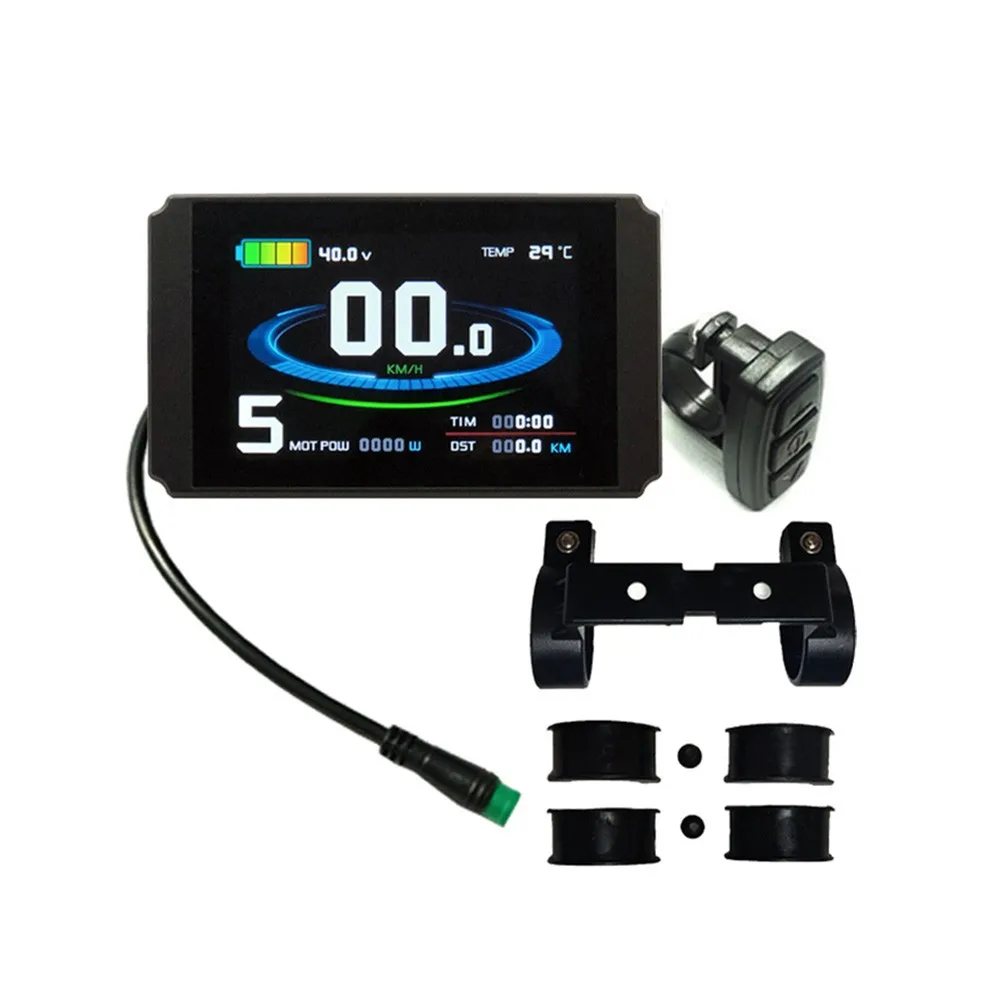 

24-48V Electric Bicycle EBike Display Computer KT-LCD8H Tachometer With USB Hole SM /Waterproof Connector E Bike Computer