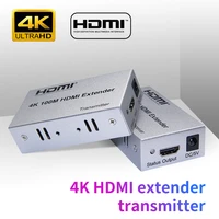 4k 100m hdmi compatible extender over cat5e6 rj45 lan ethernet cable 1080p network extender 60m utp poe with ir controlloop