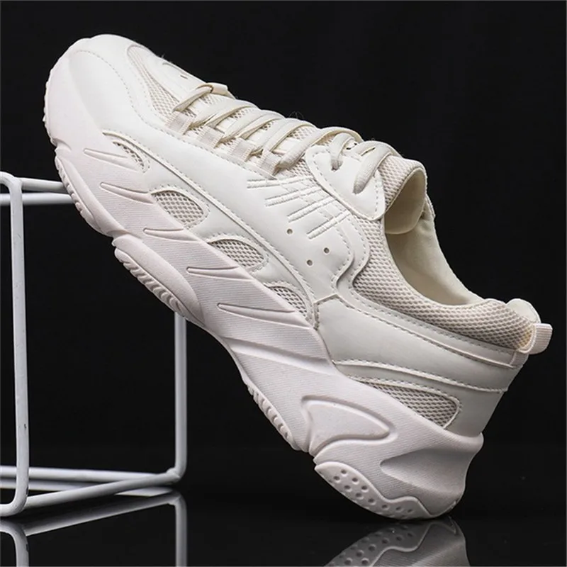 Кроссовки унисекс спортивные дышащие на платформе для бега в стиле ретро