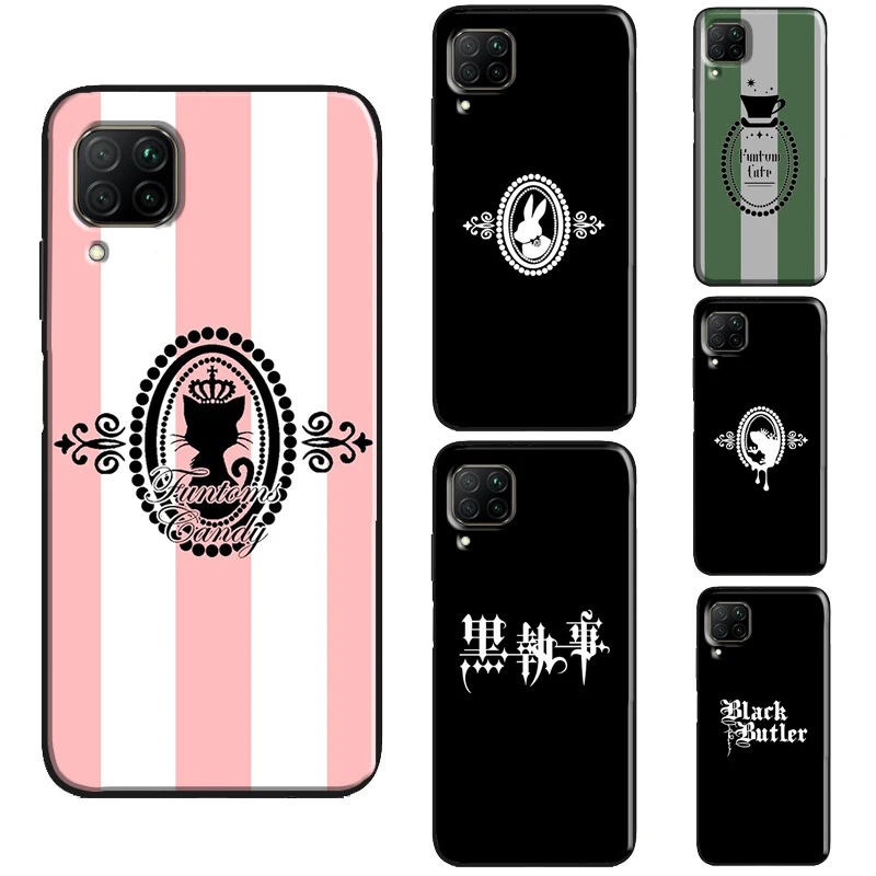 Черный Батлер Funtom Candy Logo Kuroshitsuji чехол для Huawei P30 Lite P40 P20 Pro Mate 20 Nova 5T P Smart 2019 Honor 50 9X 8X