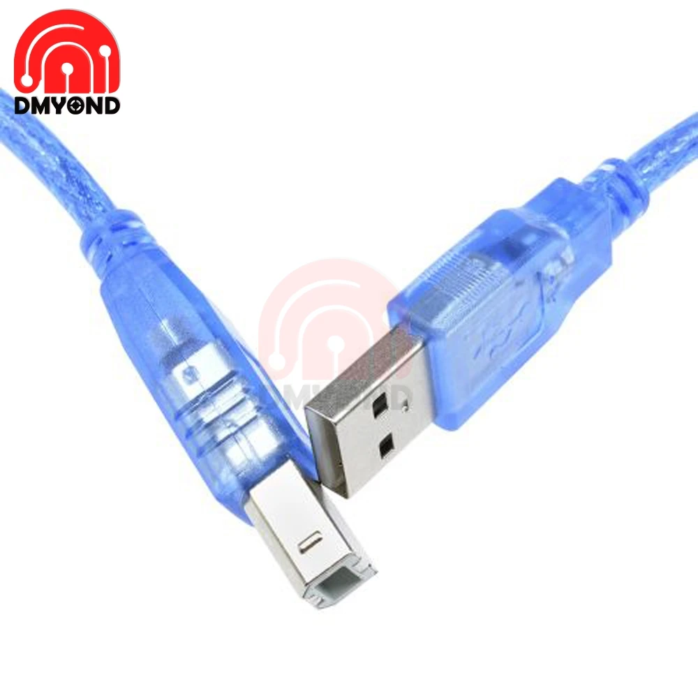 USB кабель с квадратным портом 0 3 м UNO 2560 2 Type A Mini 5P фольгой для защиты данных и