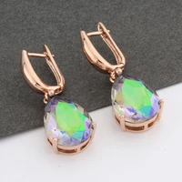 korean style big earrings for women luxury party jewelry rose gold color new earrings 2022 trendy girl