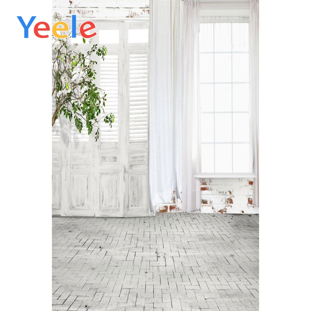 

Yeele Wooden Door Curtain Window Scene Baby Portrait Photography Backgrounds Customized Photographic Backdrops For Photo Studio