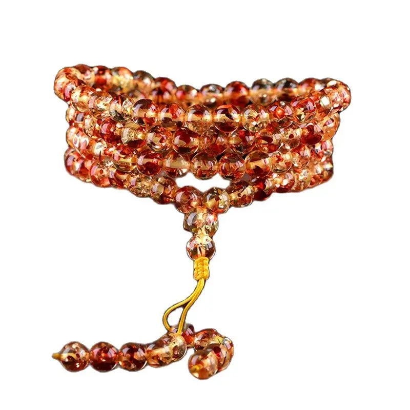 Цветочные жемчужины 108 бусины из Балтийского моря восковые ручные Струны для