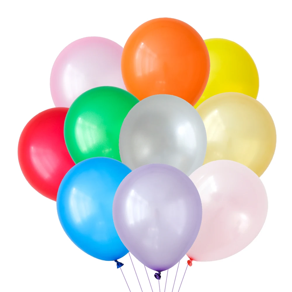 

20 50 pcs/lot 10" 1.5g mix Colorful Pearl Gold White Latex Balloon Celebration Wedding Decorations Happy Birthday Party Supplies