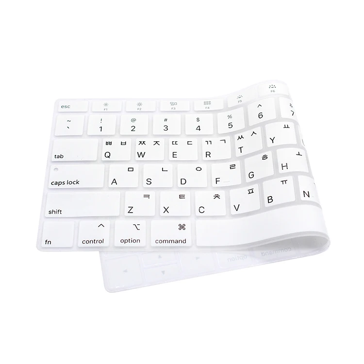 Silicone Laptop Korean Keyboard Cover Skin for MacBook Newest Air 13" Release A1932 with Retina Display
