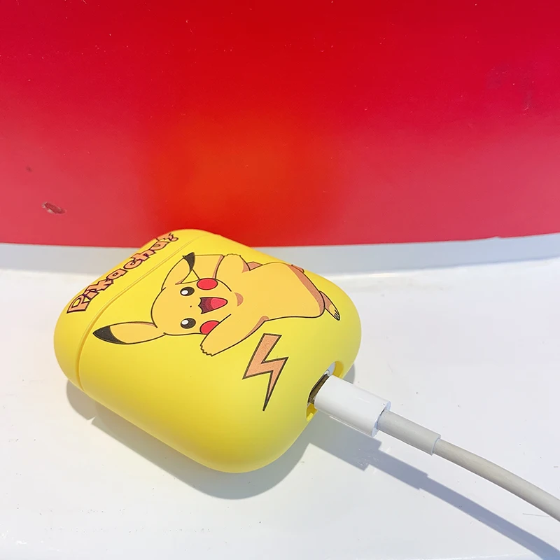 GOOYIYO-для Airpods 1 2 мультяшный матовый чехол наушники-вкладыши коробка для зарядки ПК