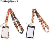 e2748 anime volleyball boy lanyard keychain keys badge id mobile phone rope kids gifts lanyard with card holder cover