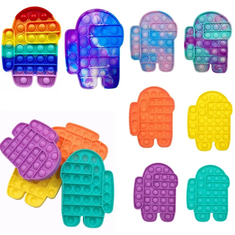 

Colorful Pop It Hot Push Bubble Fidget Toys Adult Stress Relief Toy Antistress PopIt Soft Squishy Anti-Stress Anti Stress Box