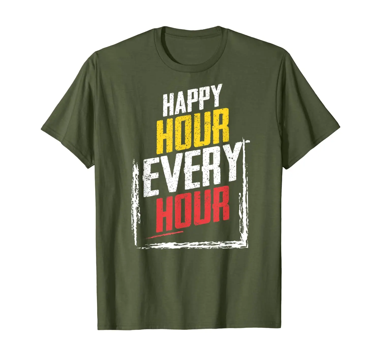 

Happy Hour Every Hour Adult Drinking T-Shirt