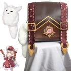 Аниме игра Genshin Impact Косплей klee backpack Klee рюкзак для девочек Женский рюкзак сумка на плечо рюкзак из искусственной кожи Loli милый школьный рюкзак kley