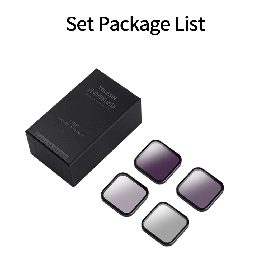 

CPL ND8 ND16 ND32 Filter Set Lens Protector Cover for Insta360 ONR R 4K Camera Lens Accessoreis