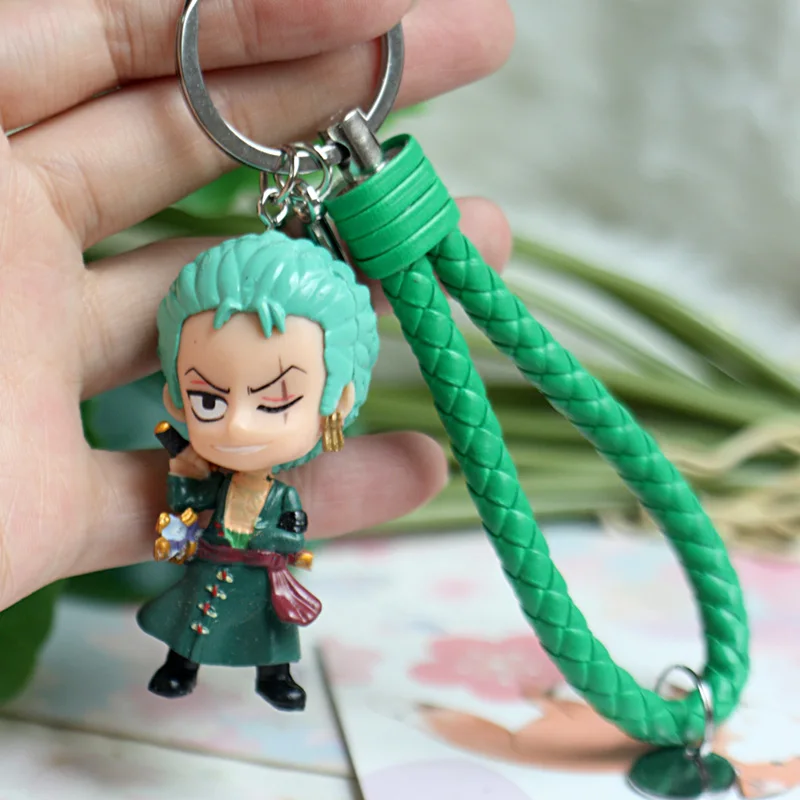 

BANDAI One Piece Action Figure Animation Peripheral Doll Keychain Luffy Chopper Zoro Ace Nami Usopp Bag Pendant