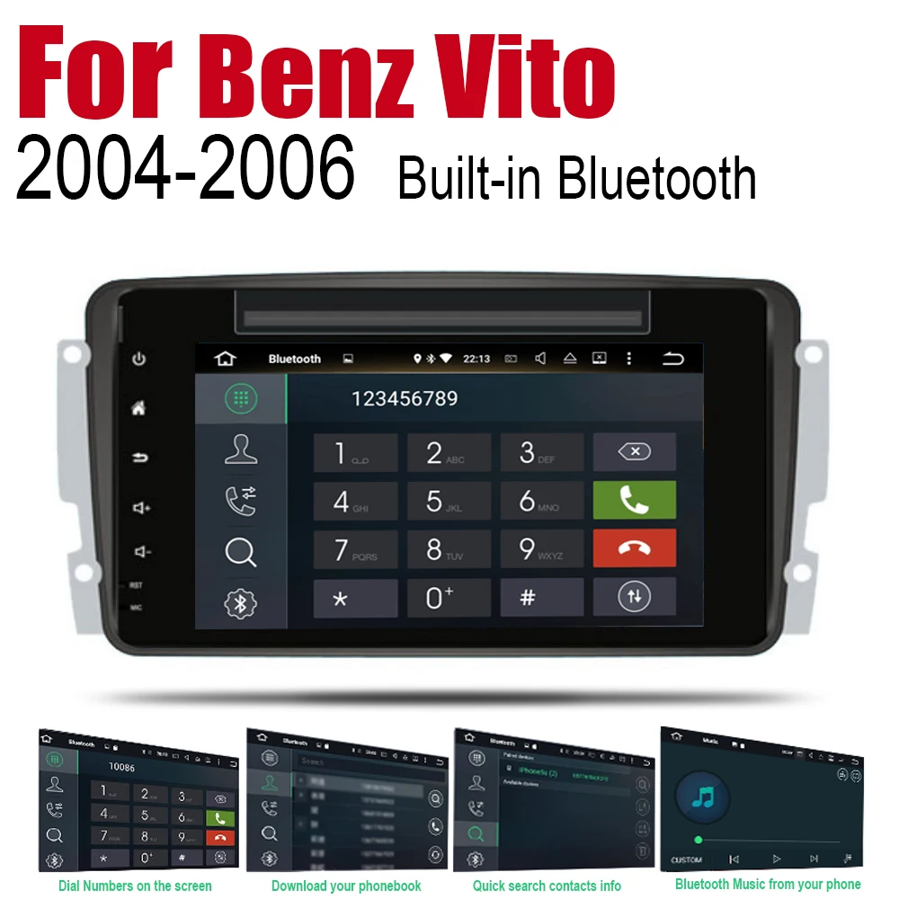 Автомобильный DVD GPS навигатор Android для Mercedes Benz Vito 2004 ~ 2006 NTG плеер навигация WiFi BT