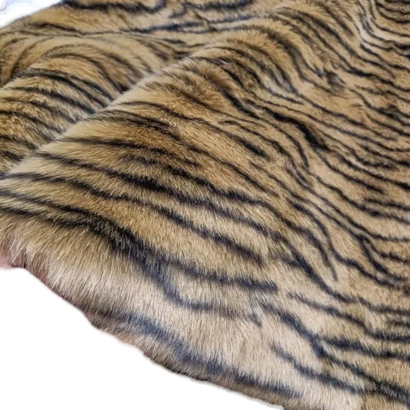 

1600G Thickened imitation rabbit fox tiger zebra plush fur fabric 50*170CM Faux fur fabric for coat carpet homedecor