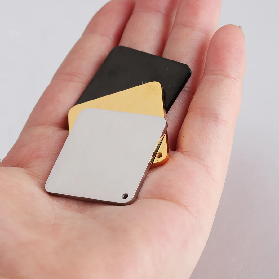 

Fnixtar Stamping Blank Square Charm Tags Mirror Polished Stainless Steel DIY Engraved Charms 2mm Thickness 30mm 20piece/lot