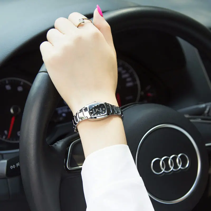 

Genuine Tungsten Steel Women's Watch Waterproof Fashion Simple Watch Women's Ultra-Thin Women's Watch Men's Watch Student Men's
