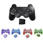 Беспроводной игровой контроллер прозрачного цвета 2,4G для Sony PS2, вибрационный геймпад, джойстик для консоли Playstation 2, аксессуары для консоли