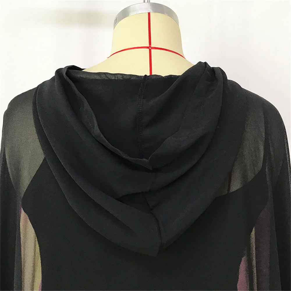 

Geometric Print Long Dresses Women African Oversized Batwing Sleeve Summer Robe with Sling Bottom Set Autumn Casual Maxi Dress