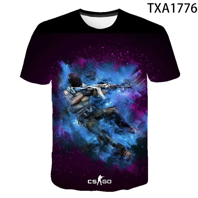 Игровая футболка CS GO для мужчин и женщин детские футболки с 3D принтом