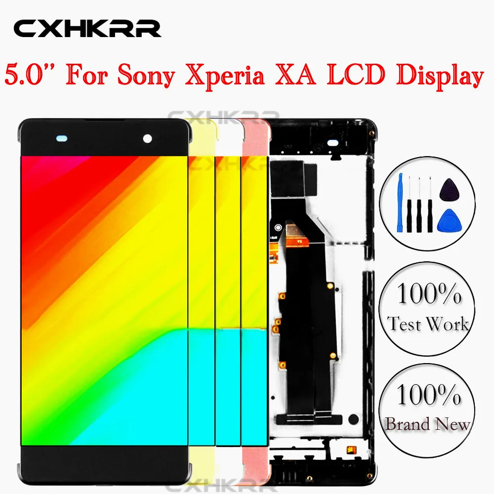 

ЖК-дисплей для Sony Xperia XA F3111 F3113 F3115, дисплей с сенсорным экраном и дигитайзером в сборе, без рамки, оригинал