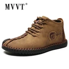 Размера плюс мужские ботинки из спилка; Ботильоны ручной работы; Уличные мужские зимние ботинки; Теплая зимняя обувь; Мужские кожаные ботинки