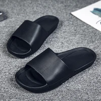 lightweight couple slippers indoor non slip fashion summer slippers mens solid color outdoor leisure soft soled beach sandals
