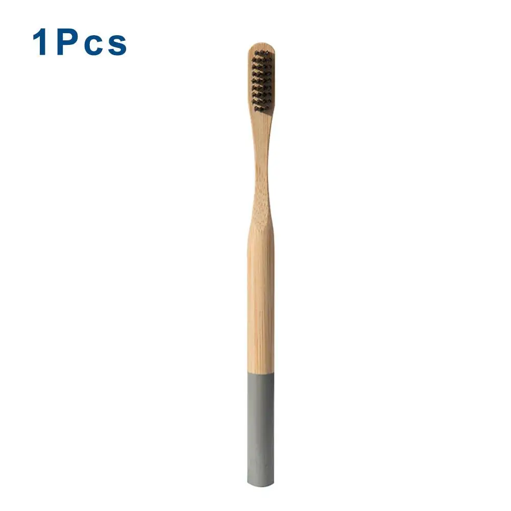 Portable Bamboo Toothbrush Rainbow ToothBrush Soft Hair Tooth Brush Eco Friendly Brushes Oral Cleaning Care Tools | Красота и
