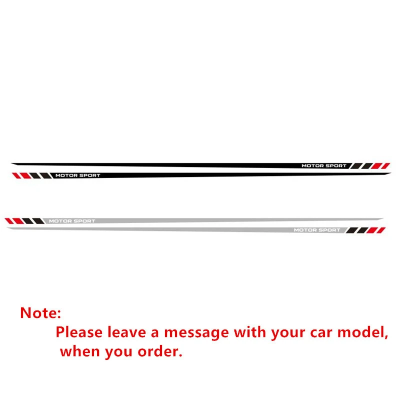 

CNORICARC Car Styling Stripes Waist Lines KK Decals Racing Motor Sport Stickers For Ford Toyota Honda Nissan KIA Mazda
