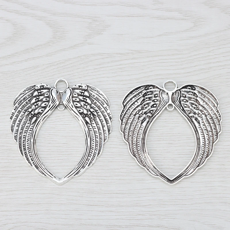 3 шт. тибетские серебряные большие крылья Ангела искусственные перья для