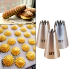 1-3 шт. # 5FT # 7FT # 9FT большой глазури трубопроводов сопла звезда открытая трубопроводов сопла кекс и печенья торт Decroating инструмент-крем Pasrty наконечник