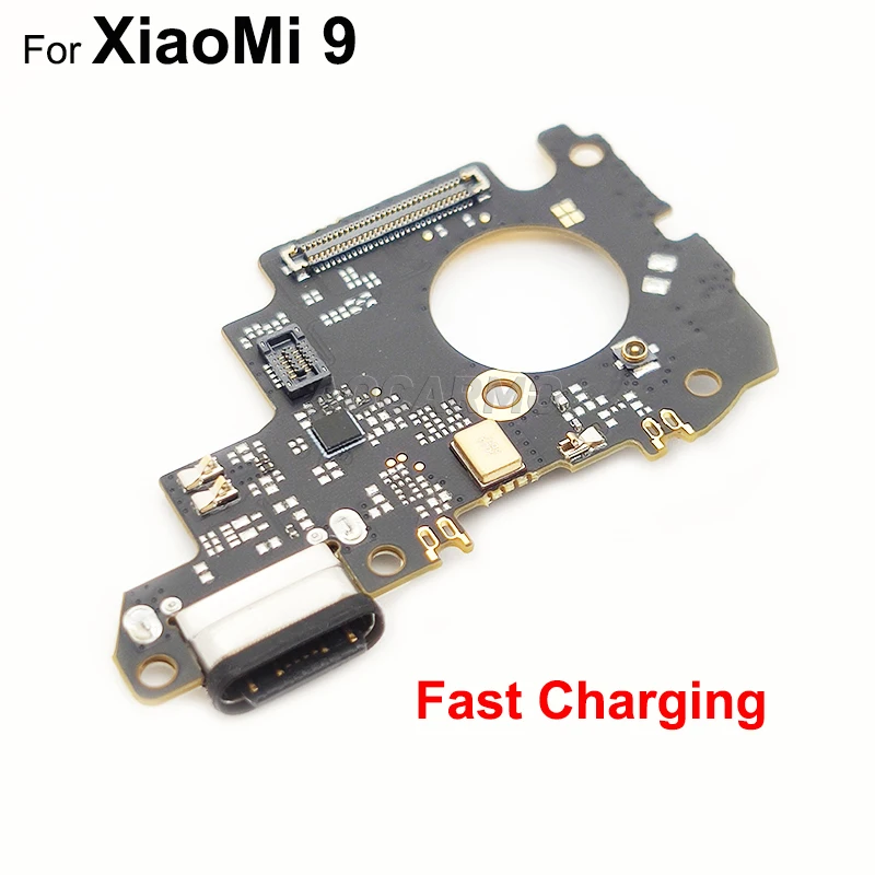 Aocarmo para Xiaomi Mi 8 9 Mi8 Mi9 tipo-C conector de carga USB r&aacute;pido puerto de carga conector Flex Cable con IC de reemplazo-3