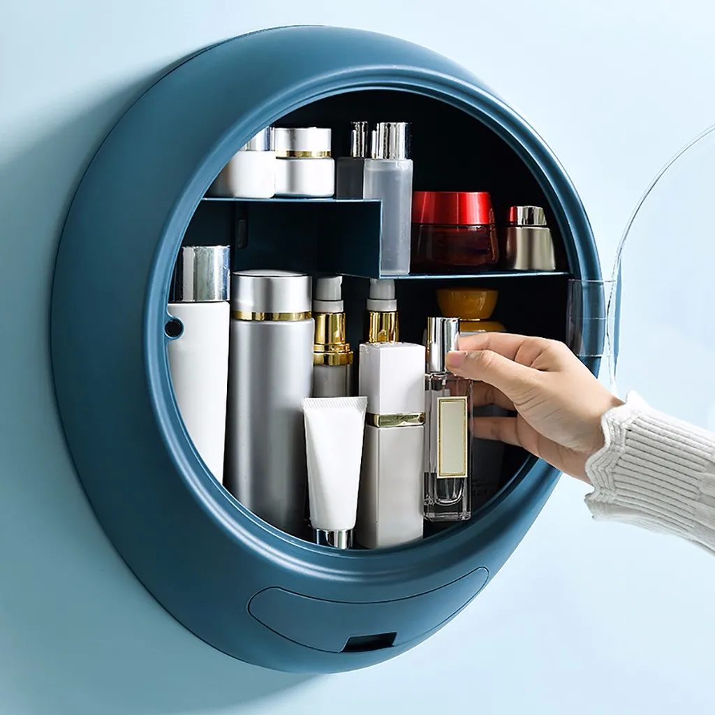 Органайзер для ванной комнаты настенный косметический держатель макияжа