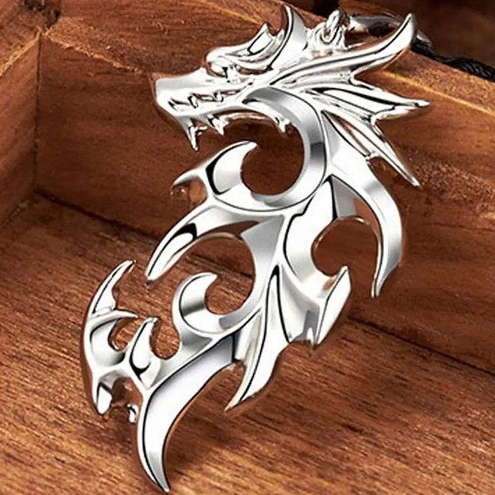 Винтажное мужское ожерелье из искусственной кожи в Форме Дракона | Украшения и