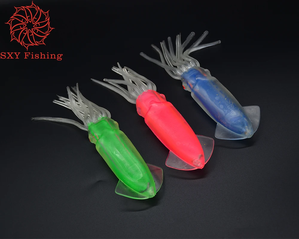 

SXY FISHING Squid bait Soft bait fishing lure Sea fishing bait 9inch squid lure octopus