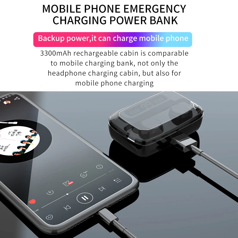 Беспроводные наушники LYKRY M11 TWS Bluetooth 5 0 HiFi IPX7 водонепроницаемые спортивные