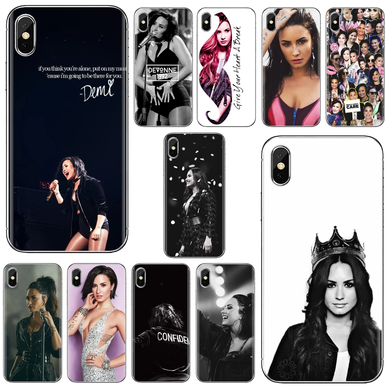 Мягкие чехлы для Samsung Galaxy Note 3 4 5 8 9 S3 S4 S5 Mini S6 S7 Edge S8 S9 S10 Plus Деми Lovato|Бамперы| |