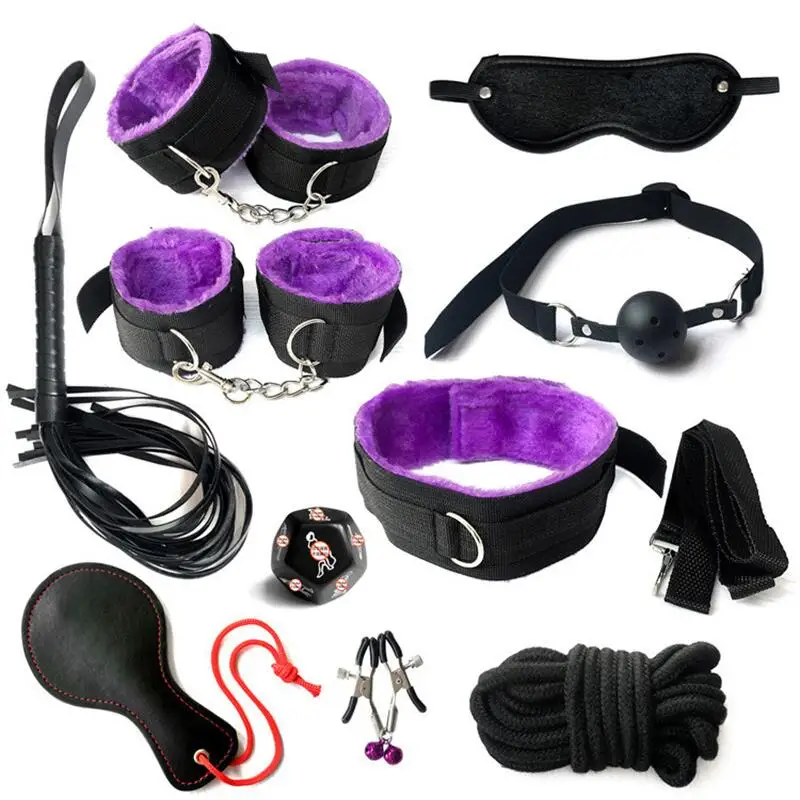 NUANQIN Hot-selling Boutique Dominant Dream Bondage Kit Sex Toys SM  Bondage Adult Toys(10 Pieces)