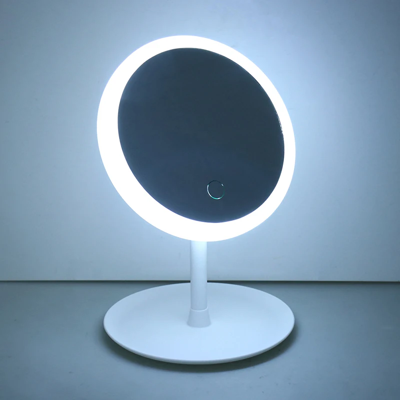 Настольный кольцевой светильник зеркало Led для макияжа умное сенсорное