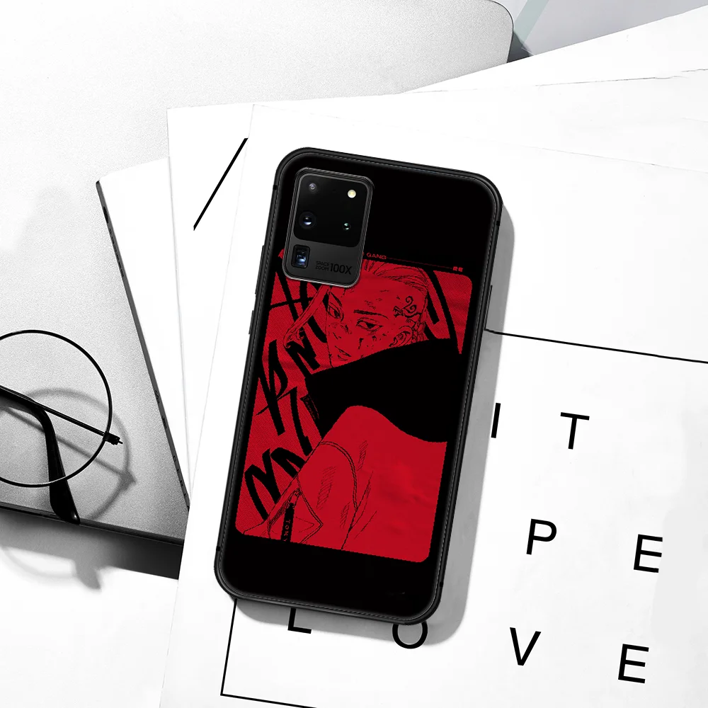 

Japanese Anime Tokyo Revengers Phone Case For Samsung Galaxy S Note 6 7 8 9 10 E 20 UITRA FE 21 Plus Edge black Waterproof Tpu