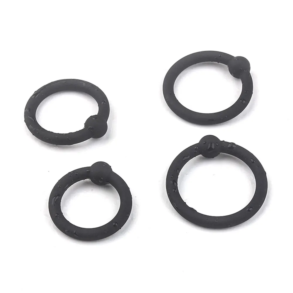 4 шт./компл. силиконовая головка для пениса кольцо полового члена с бусинами