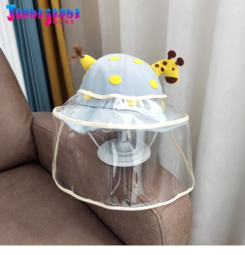 Детская шапка маска для защиты лица от вирусов защита пятен прозрачная мальчиков