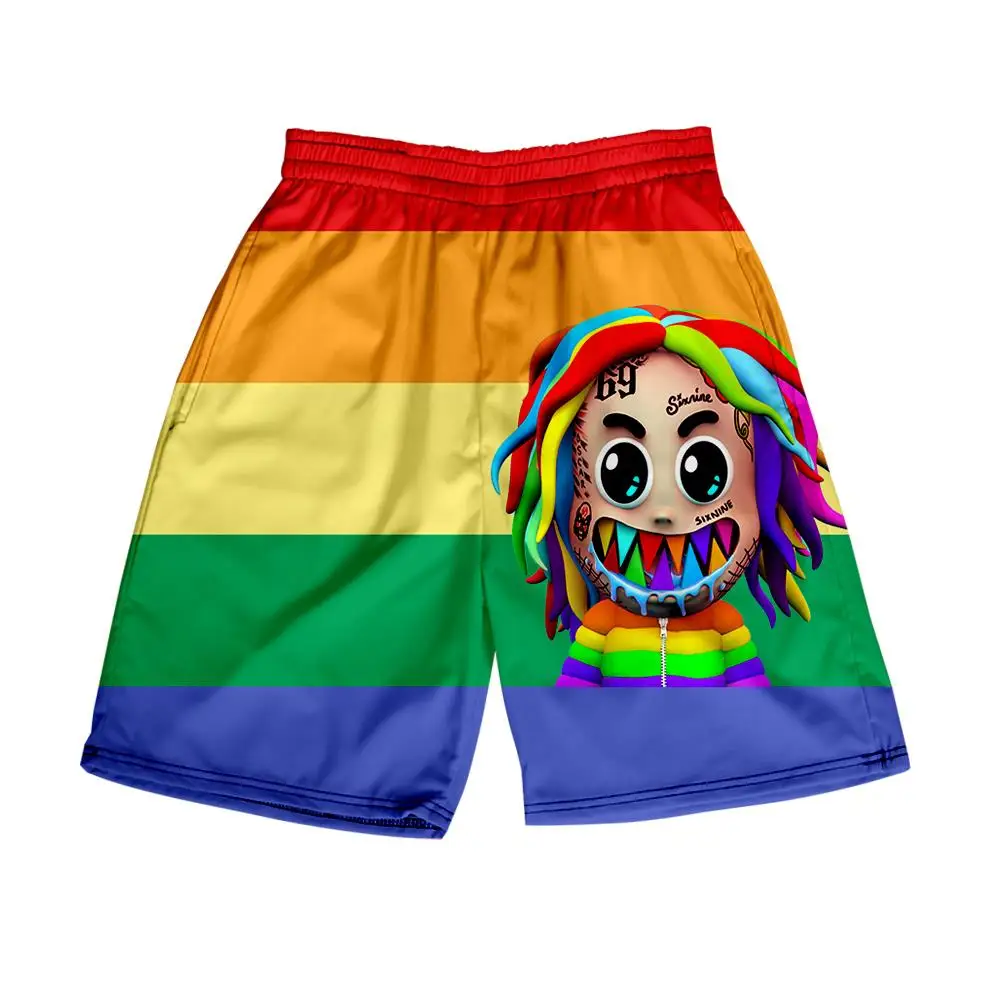 6ix9ine Albume Gooba шорты 3D для доски летняя быстросохнущая Мужская одежда пляжа уличная