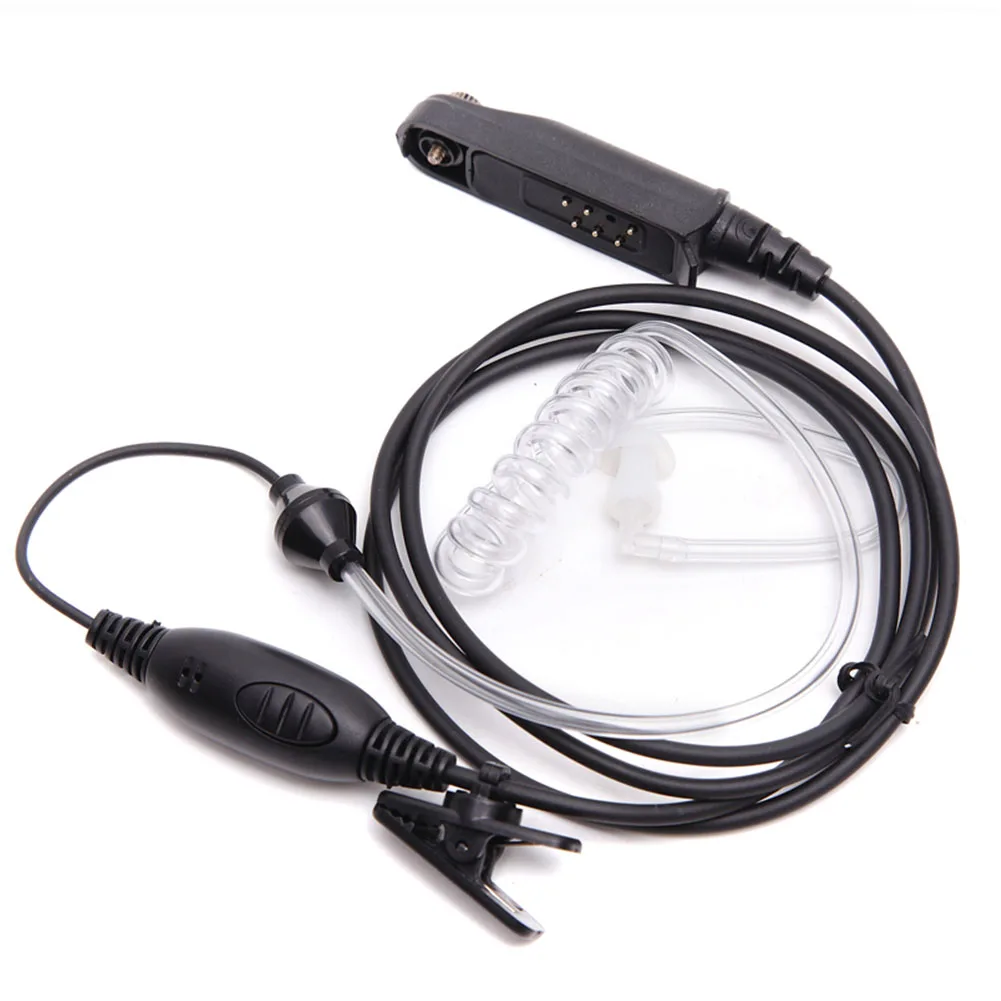 PTT Microphone Listen Covert Security Air Acoustic Tube Accessories Walkie Talkie Earphone Two Way Radio For Baofeng UV-9R | Мобильные