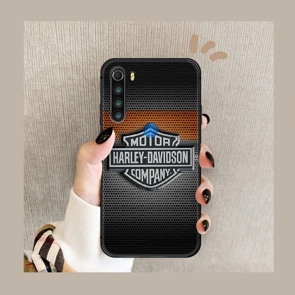

Harley Davidson Motorcycle Brand Phone Case For XIAOMI Redmi Note 5 7 8 T 9 6A 7A 8A 9S K 20 30 Pro black Back 3D Cover Soft