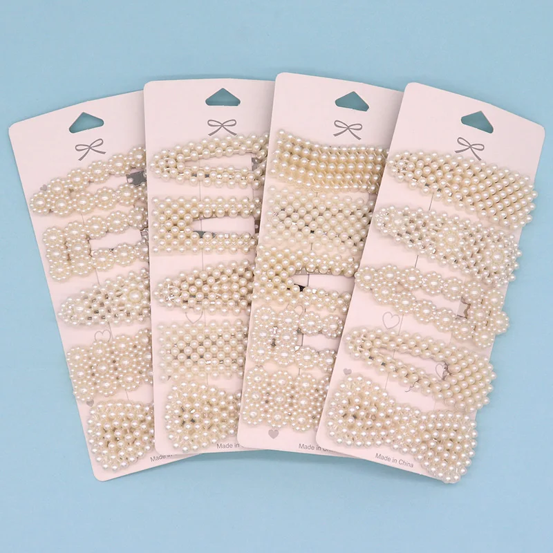 Женская заколка для волос с жемчугом 1 комплект| |