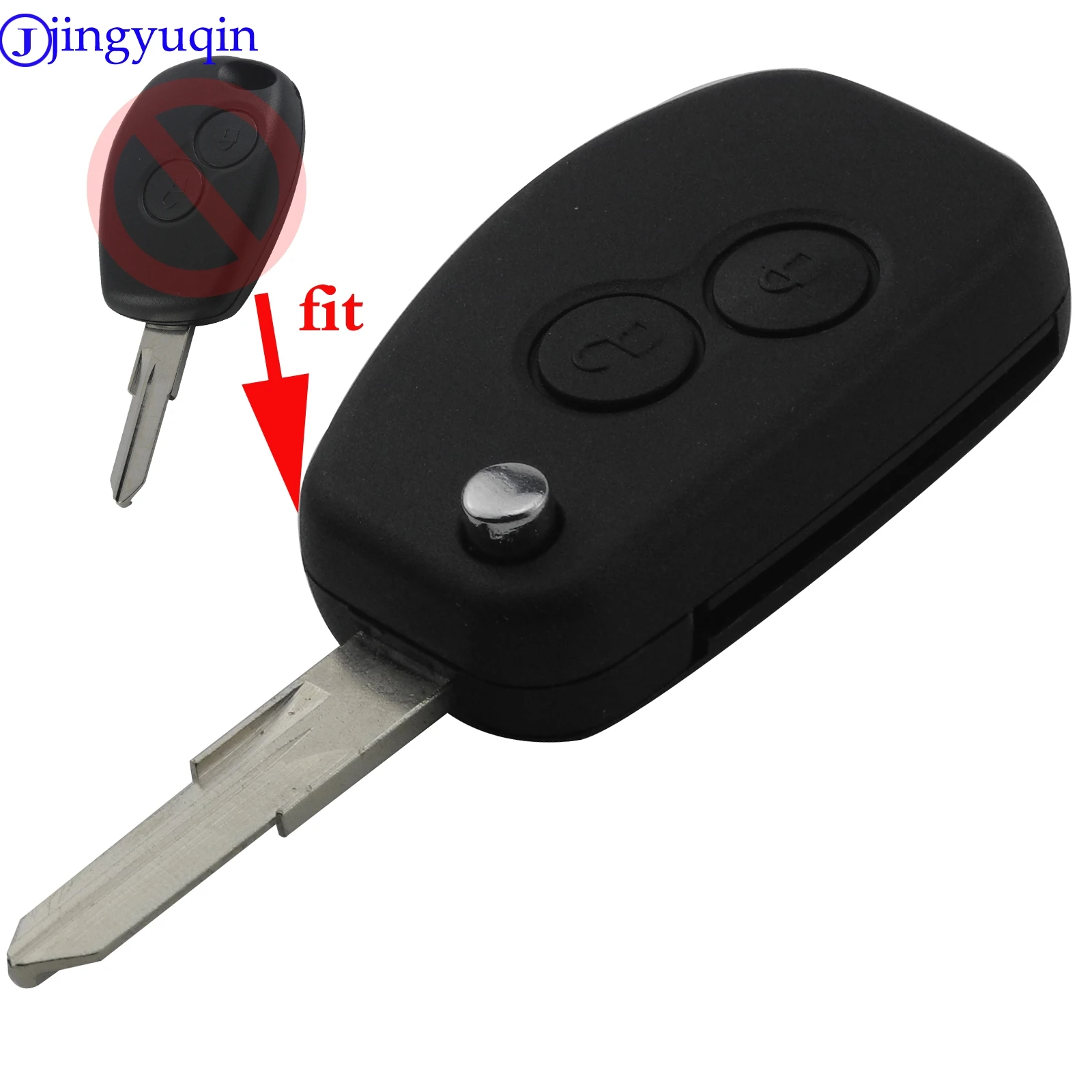 Для Renault Megan Modus Clio Kangoo Logan Sandero Duster 2 кнопки дистанционного управления Fild Fold Key Case Cover