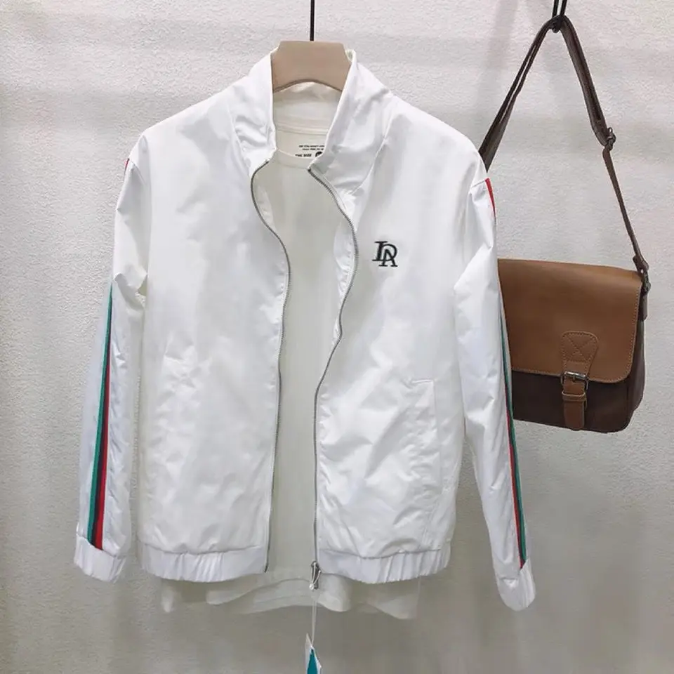 

Spring New Fashion Men's Sunscreen Collar Jacket Work Decoration Body Thin Casual Jacket
