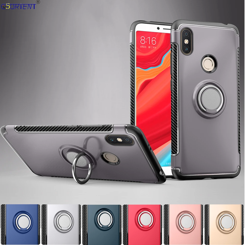 Чехол подставка для телефона Xiaomi Redmi S2 мягкий чехол бампер из ТПУ и твердого