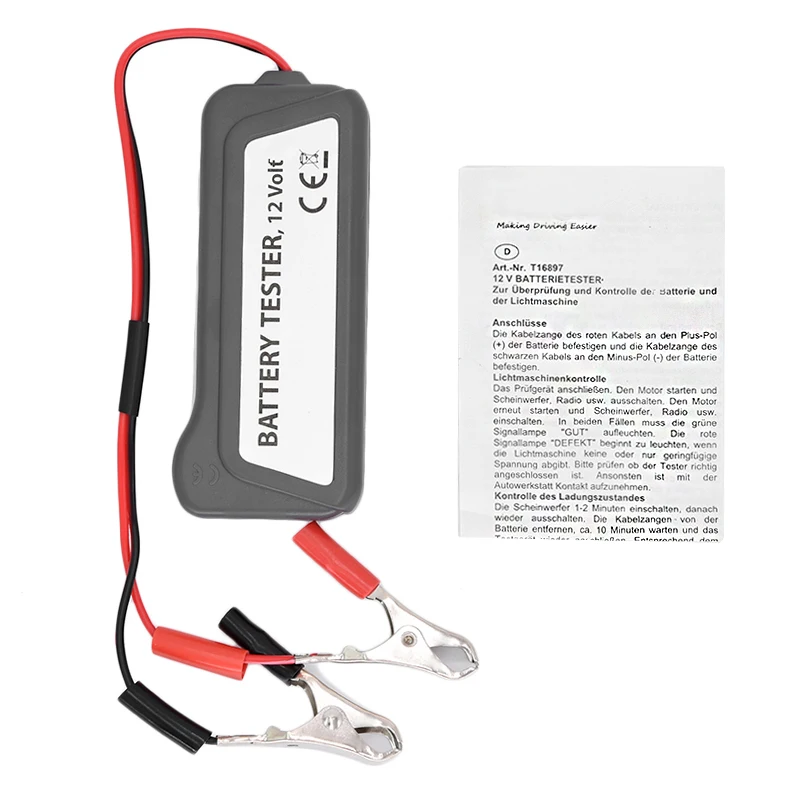 

12V Car Battery Tester Digital Alternator 6 LED Lights Display Car Diagnostic Tool Battery Tester For Car